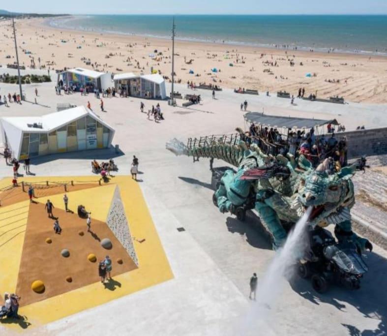 Duplex Calais Nord A 2 Pas De La Plage Eksteriør bilde